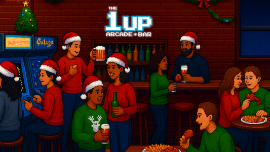 Host Your Holiday Party at The 1up Arcade Bar 🎉