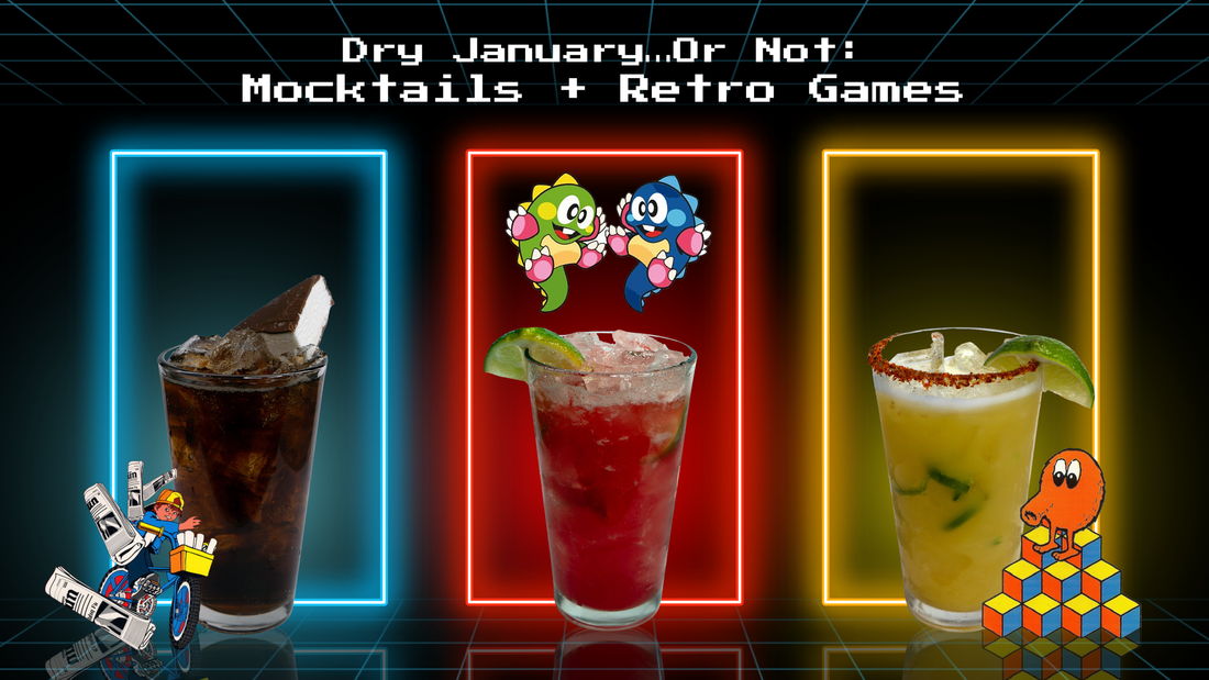 Dry January…Or Not: Mocktails + Retro Games 👾